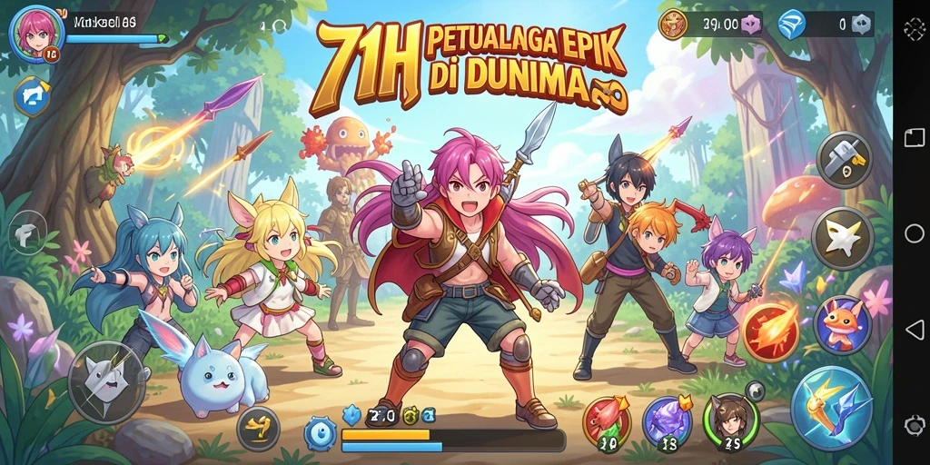 Tampilan menakjubkan dari gameplay 71H yang penuh aksi.