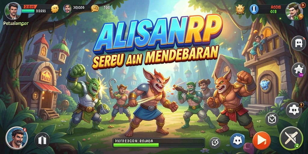 Tampilan seru gameplay <strong>ALISANRP</strong> saat aksi arcade berlangsung.