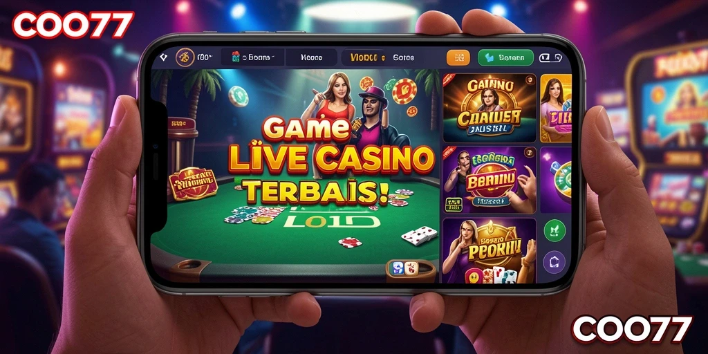 Tampilan menarik permainan Live Casino di COO77.