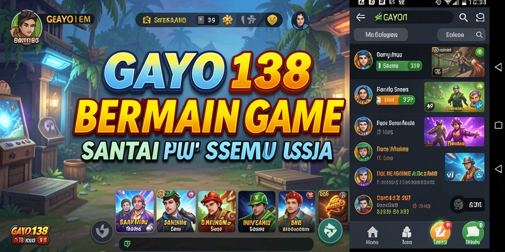 Screenshot utama GAYO138 dengan gameplay yang menarik dan ceria.