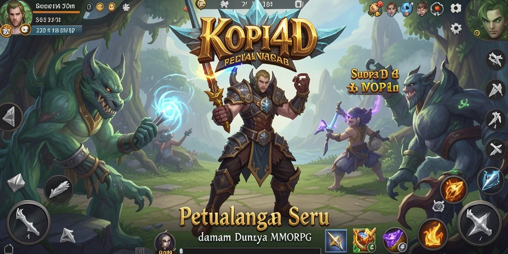 Tampilan gameplay KOPI4D yang menakjubkan dalam petualangan MMORPG.
