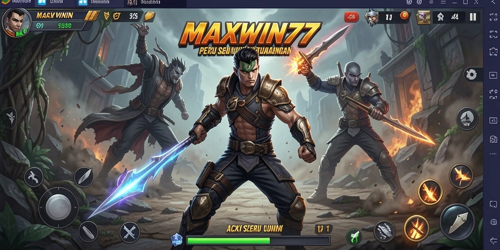 Tampilan gameplay seru dengan aksi mendebarkan di MAXWIN77.