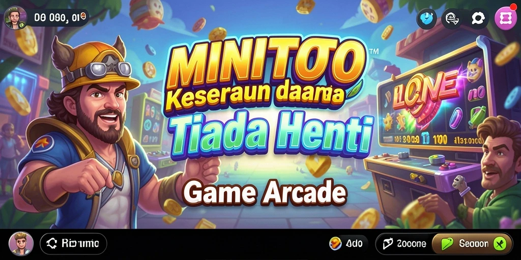 Screenshot MINITOTO menampilkan gameplay seru dengan karakter berwarna-warni.