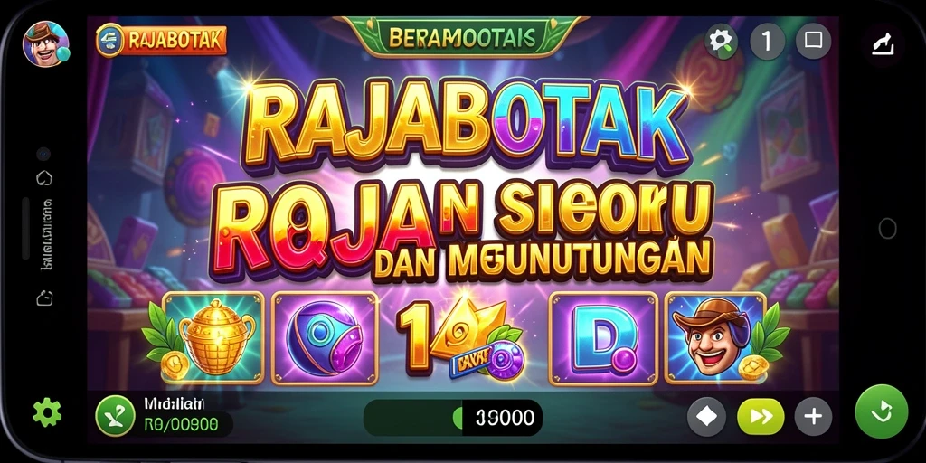 Tampilan screenshot RAJABOTAK dengan gameplay slot yang menarik.