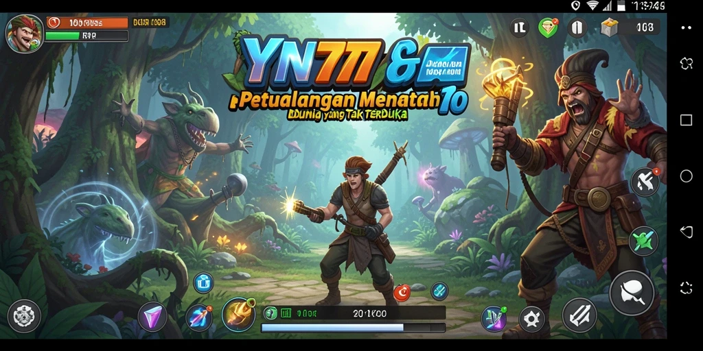 Tampilan gameplay seru dan penuh aksi dari YN777 yang mengajak para pemain menjelajahi dunia baru.