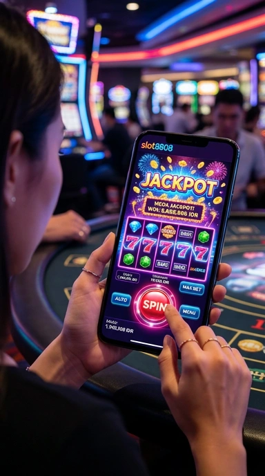 Tampilan antarmuka pengguna di slost8808 yang menarik.